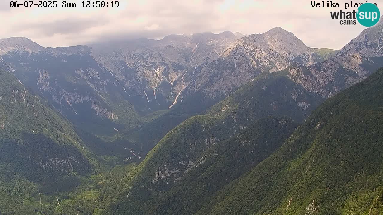 Dolina Kamniške Bistrice | Spletna kamera Velika Planina