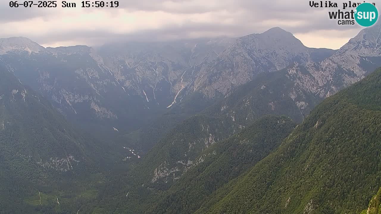 Valle Kamniška Bistrica | webcam Velika Planina