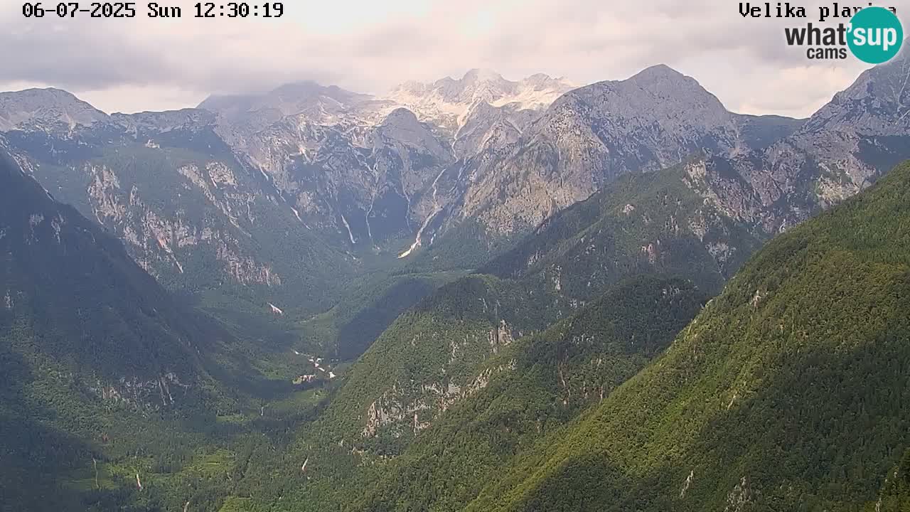 Valle Kamniška Bistrica | webcam Velika Planina