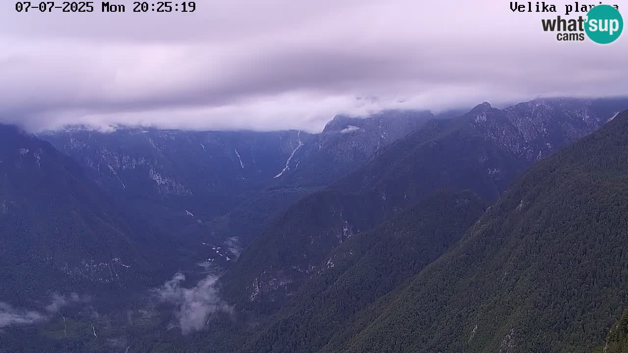 Vallée Kamniška Bistrica | webcam Velika Planina