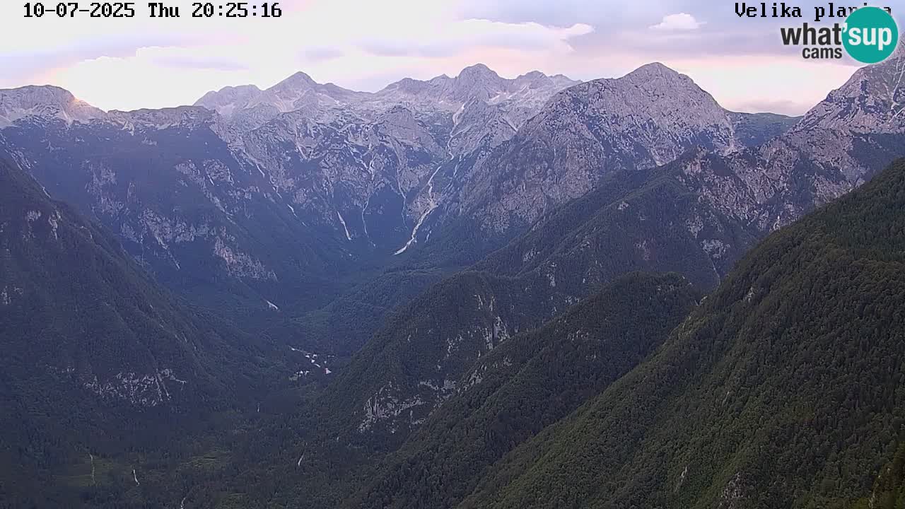 Valle Kamniška Bistrica | webcam Velika Planina