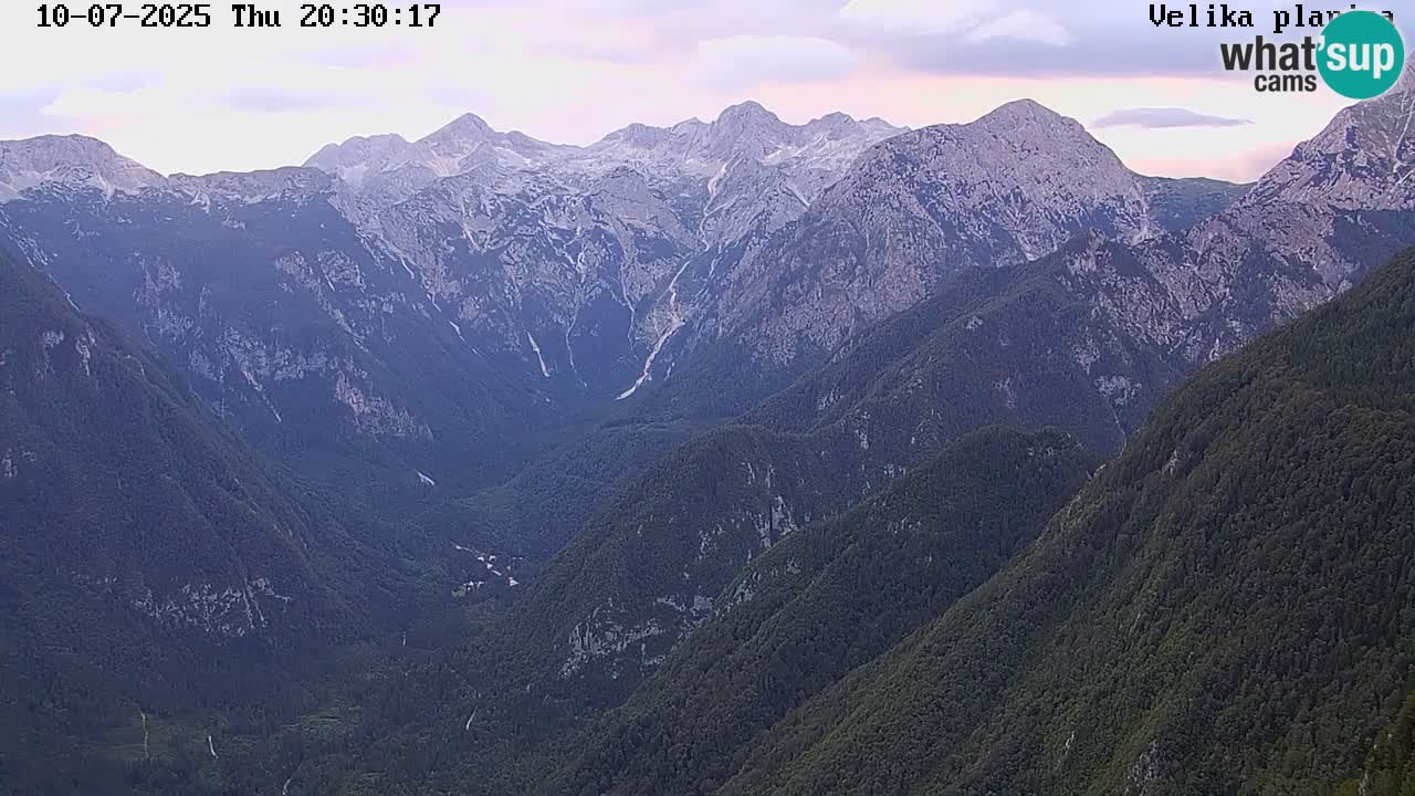 Valle Kamniška Bistrica | webcam Velika Planina