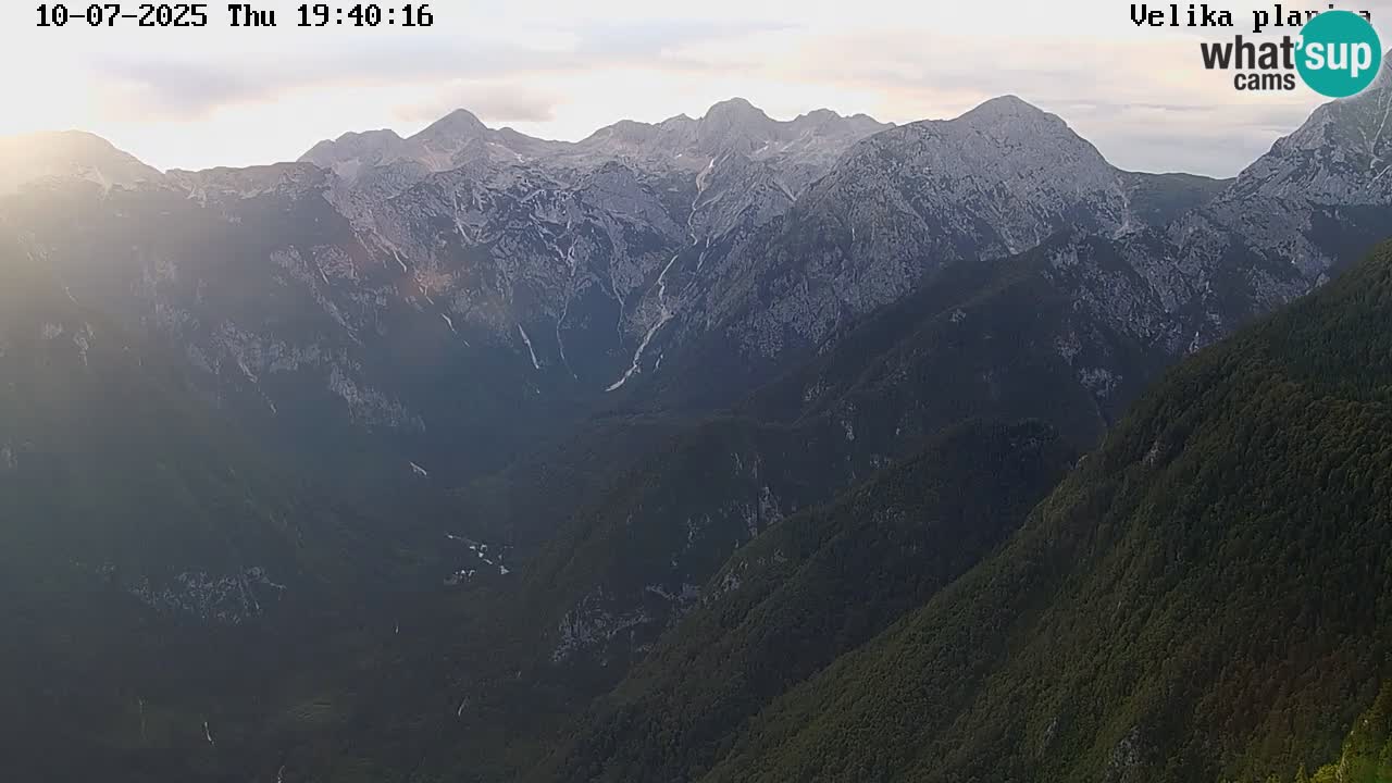 Valle Kamniška Bistrica | webcam Velika Planina