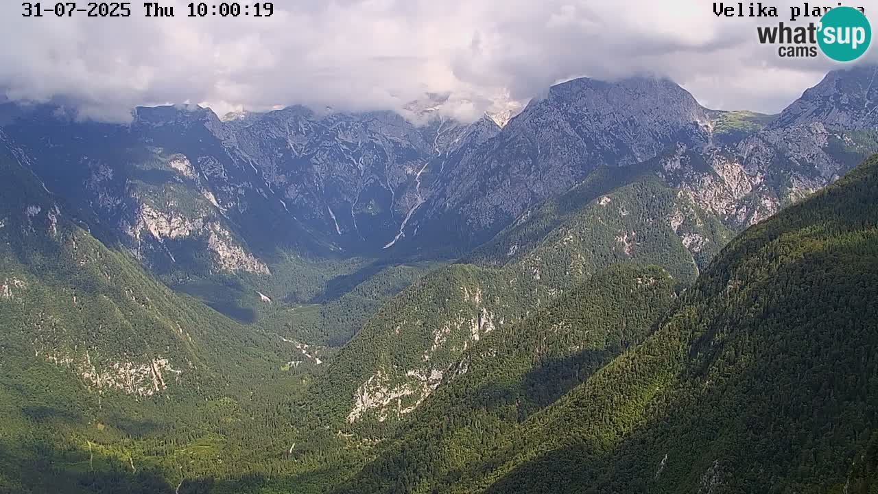Dolina Kamniške Bistrice | Spletna kamera Velika Planina