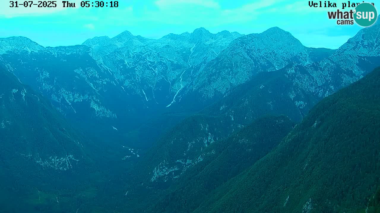 Dolina Kamniške Bistrice | Spletna kamera Velika Planina