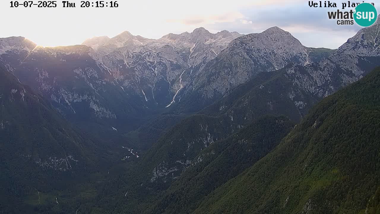Dolina Kamniške Bistrice | Velika Planina web kamera