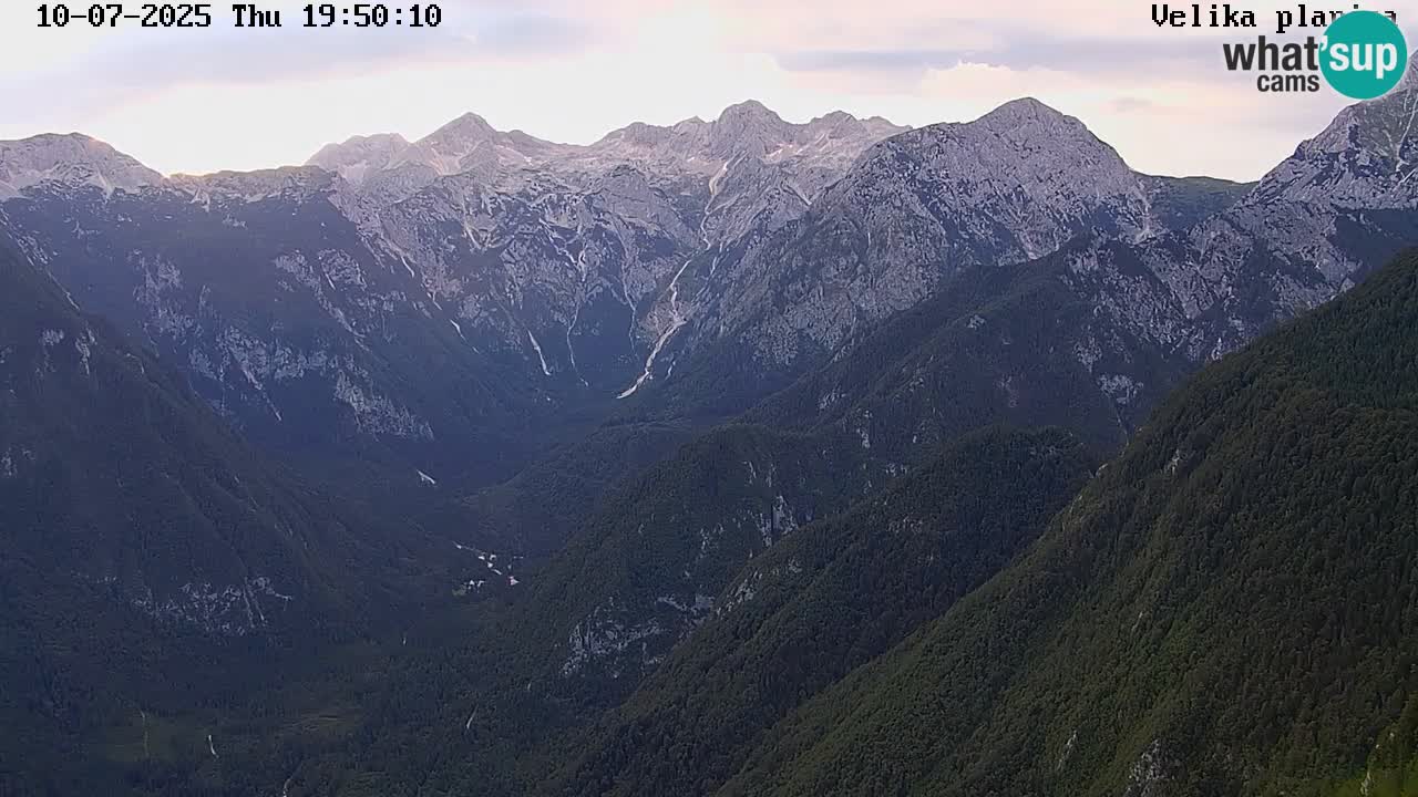 Valle Kamniška Bistrica | webcam Velika Planina