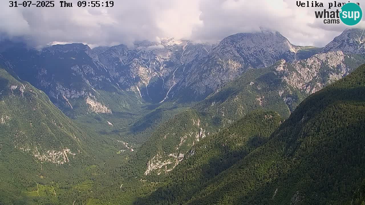 Valle Kamniška Bistrica | webcam Velika Planina