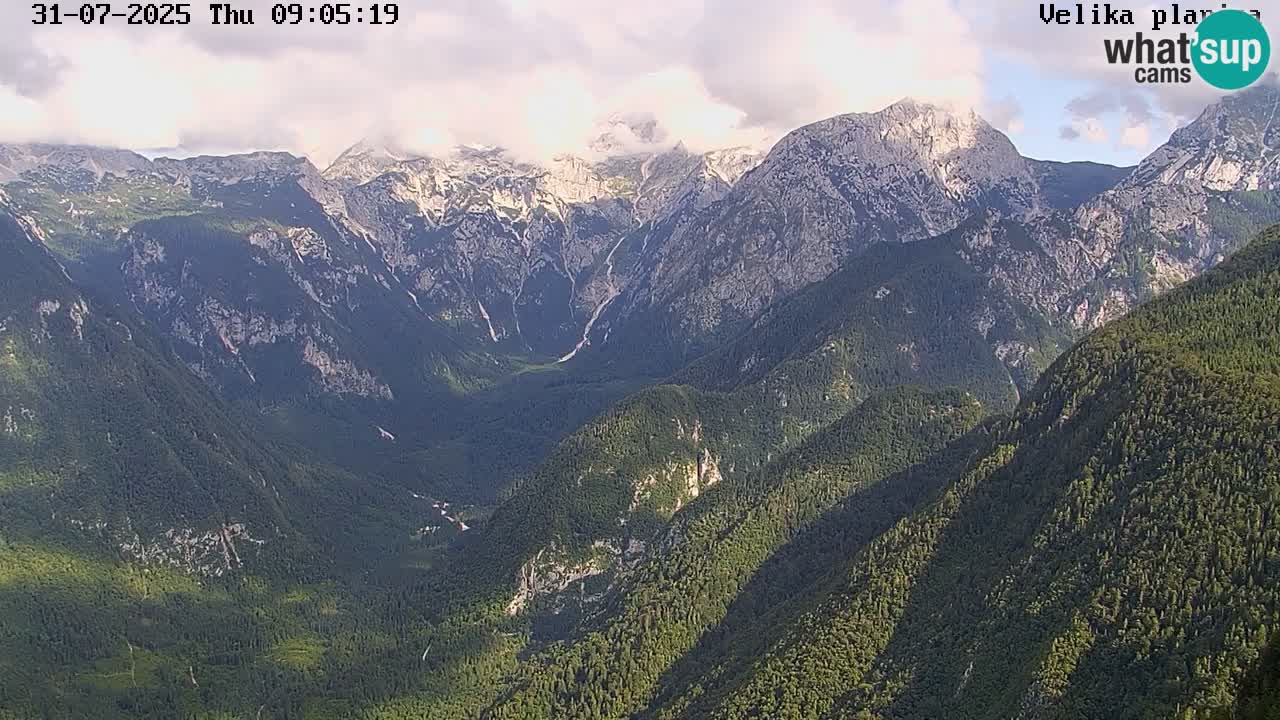 Valle Kamniška Bistrica | Webcam Velika Planina