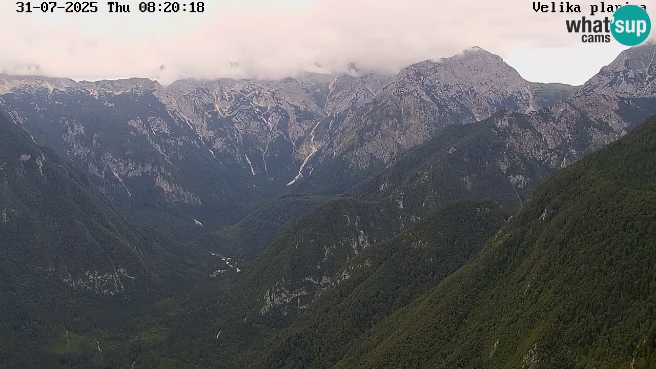 Dolina Kamniške Bistrice | Spletna kamera Velika Planina