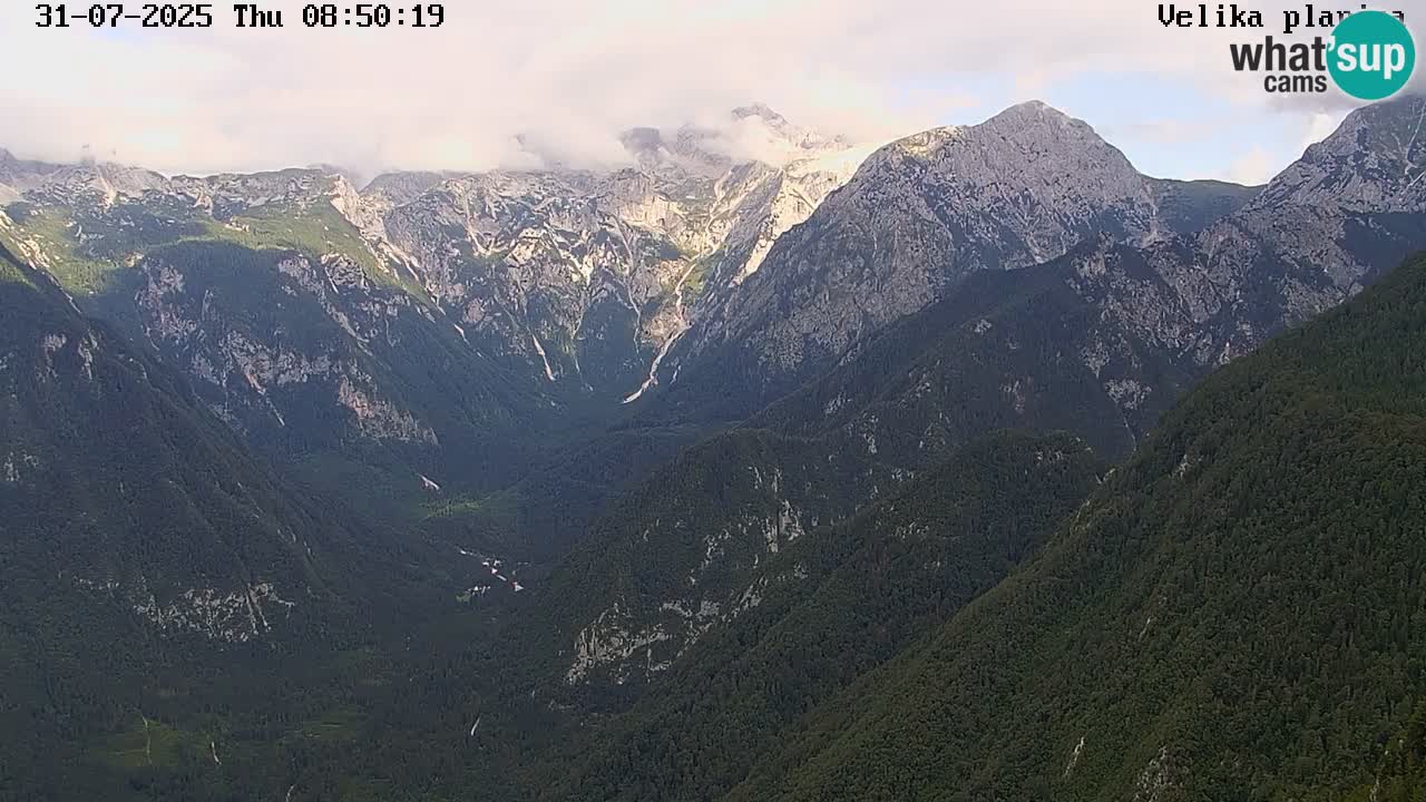 Valle Kamniška Bistrica | webcam Velika Planina