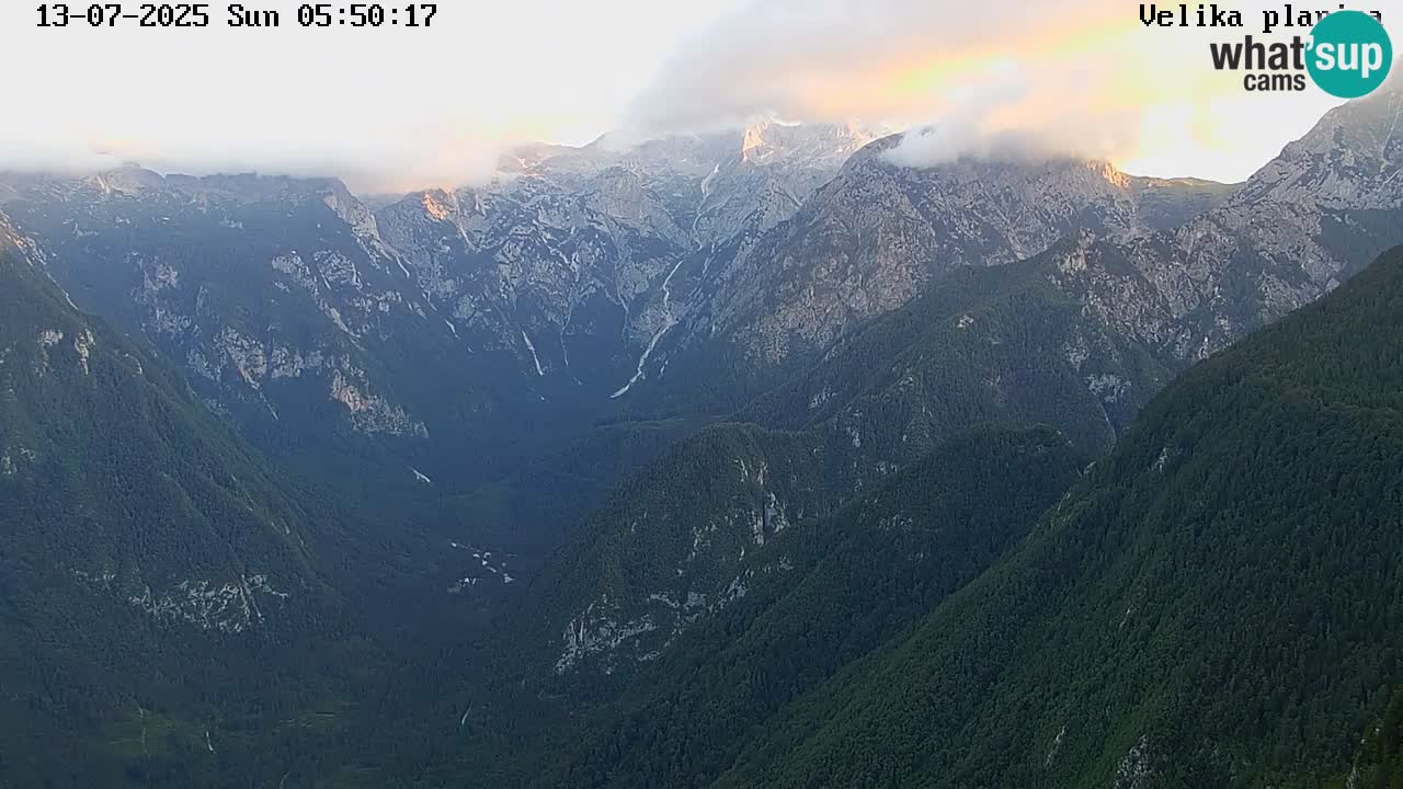 Vallée Kamniška Bistrica | webcam Velika Planina