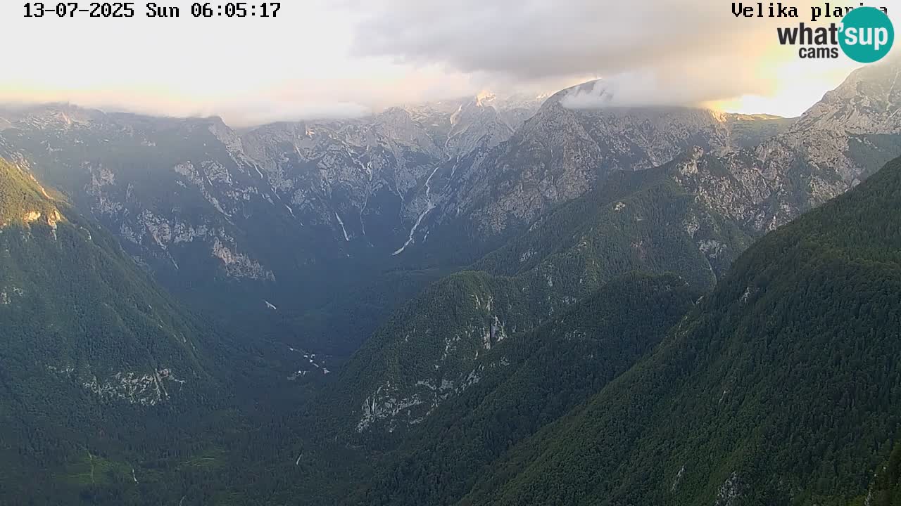 Dolina Kamniške Bistrice | Spletna kamera Velika Planina