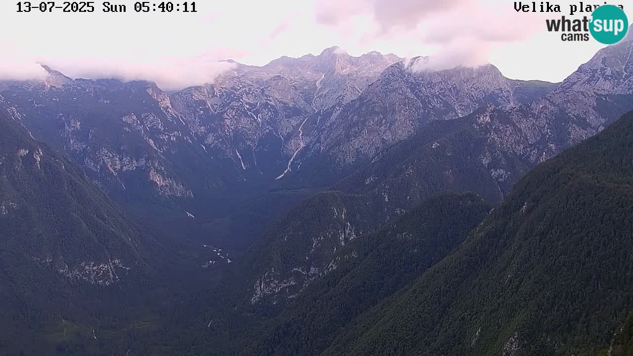 Vallée Kamniška Bistrica | webcam Velika Planina