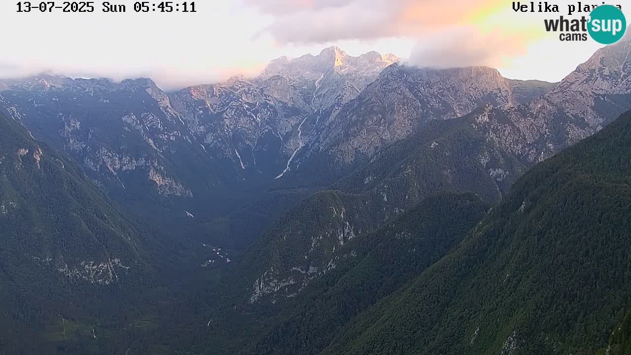Valle Kamniška Bistrica | Webcam Velika Planina