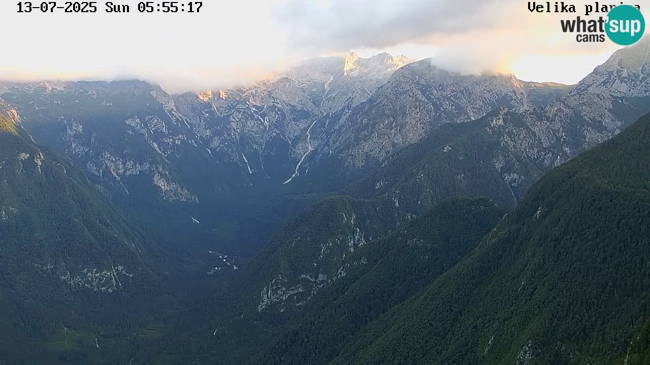 Dolina Kamniške Bistrice | Spletna kamera Velika Planina
