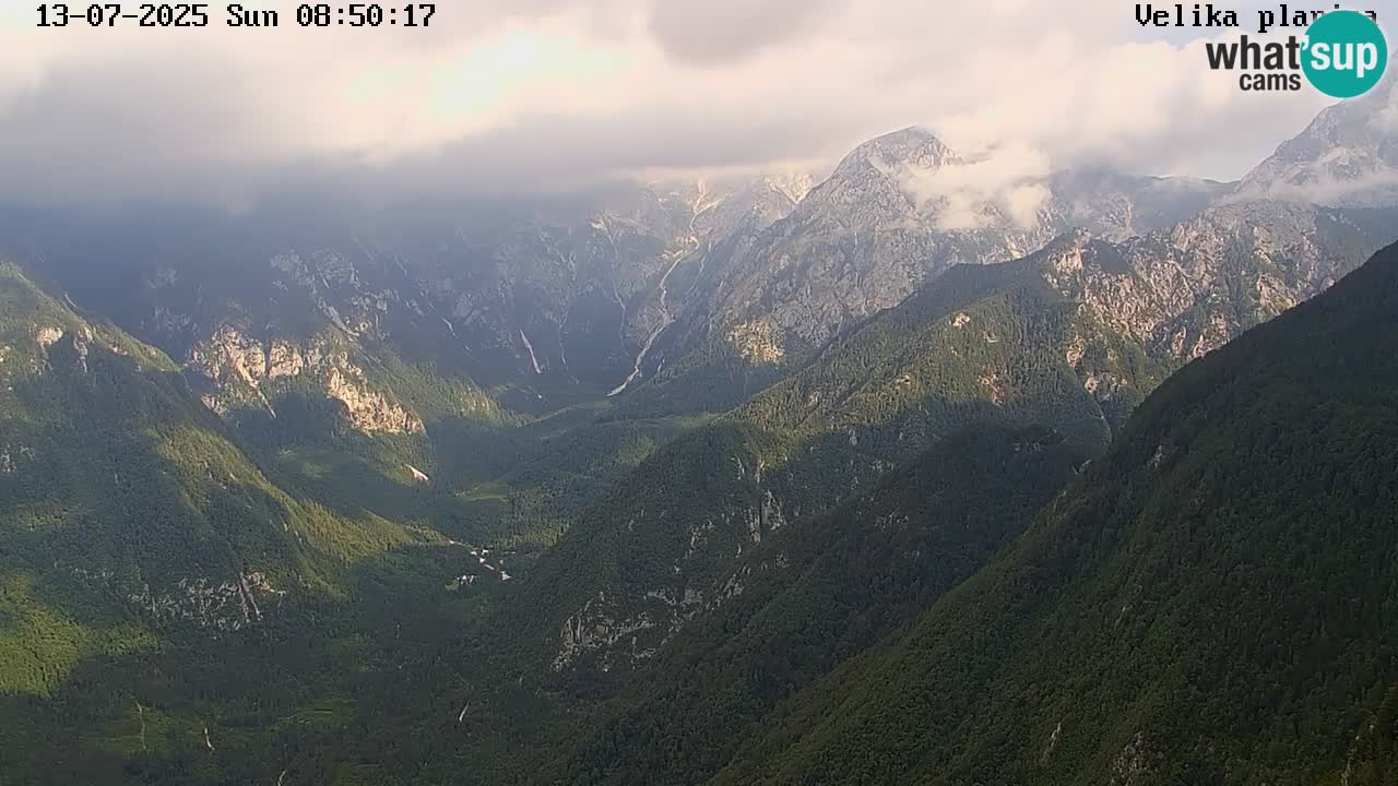 Dolina Kamniške Bistrice | Spletna kamera Velika Planina