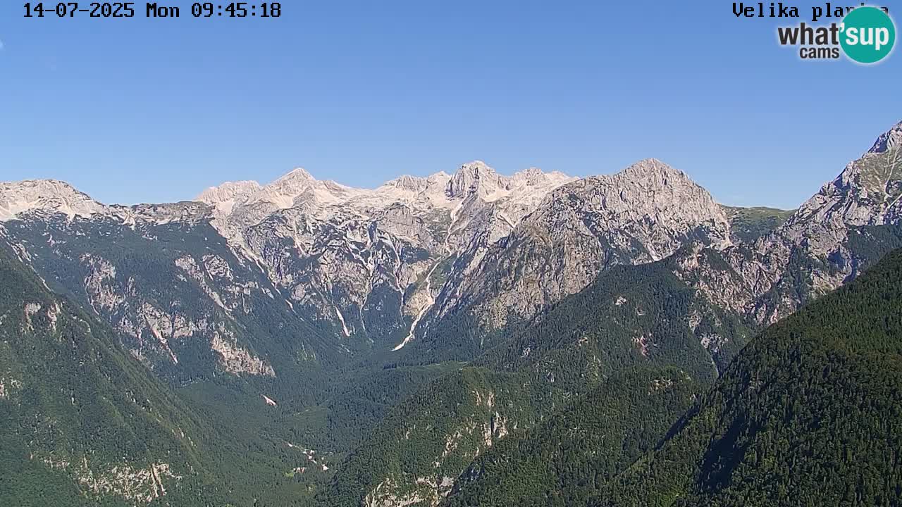 Valle Kamniška Bistrica | webcam Velika Planina