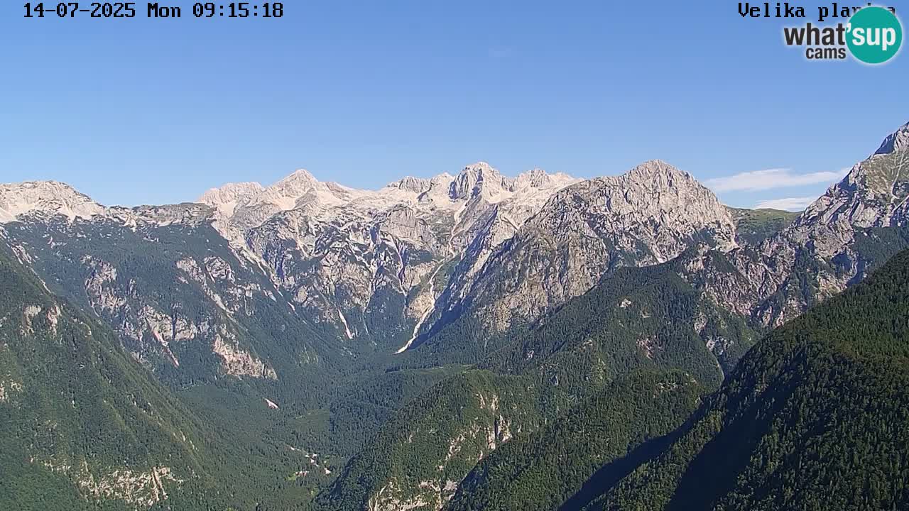 Valle Kamniška Bistrica | webcam Velika Planina