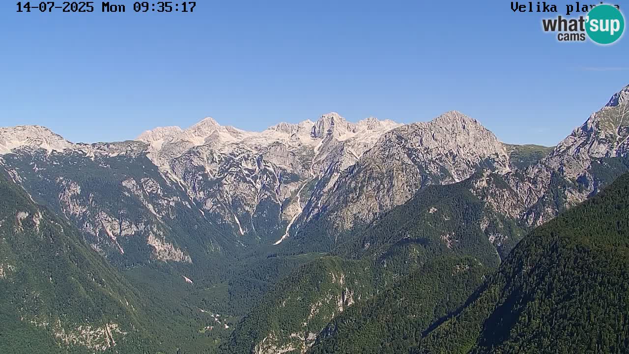 Vallée Kamniška Bistrica | webcam Velika Planina