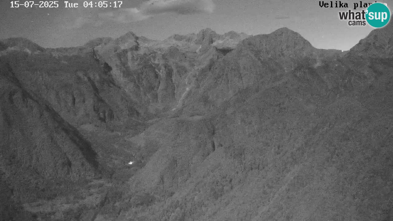 Valle Kamniška Bistrica | webcam Velika Planina