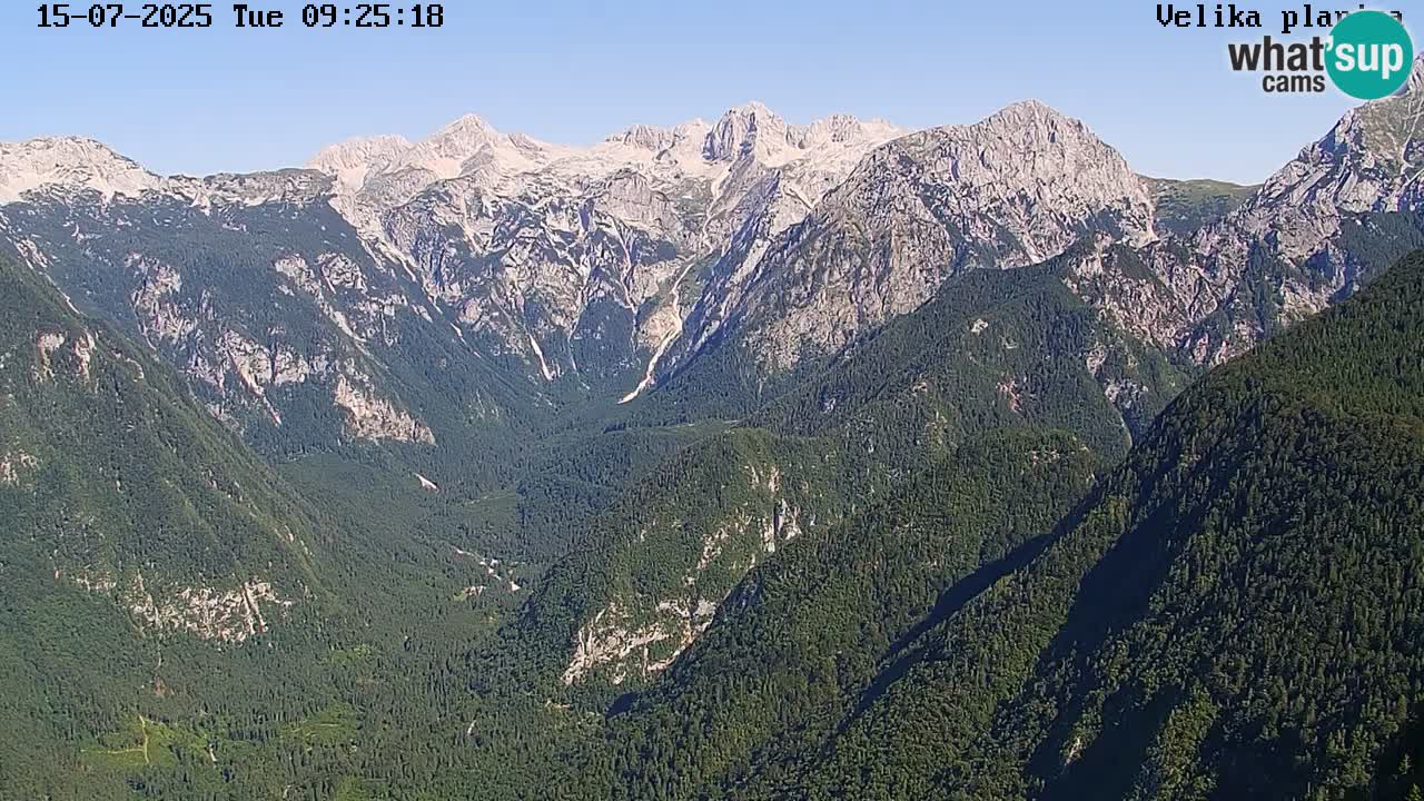 Vallée Kamniška Bistrica | webcam Velika Planina