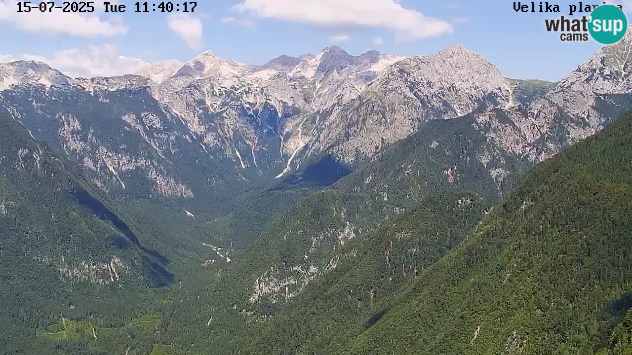 Dolina Kamniške Bistrice | Velika Planina web kamera