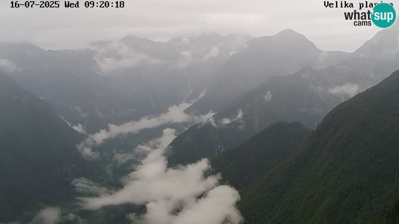 Valle Kamniška Bistrica | webcam Velika Planina