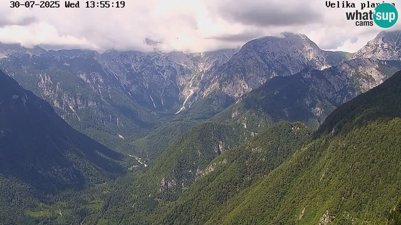 Valle Kamniška Bistrica | webcam Velika Planina