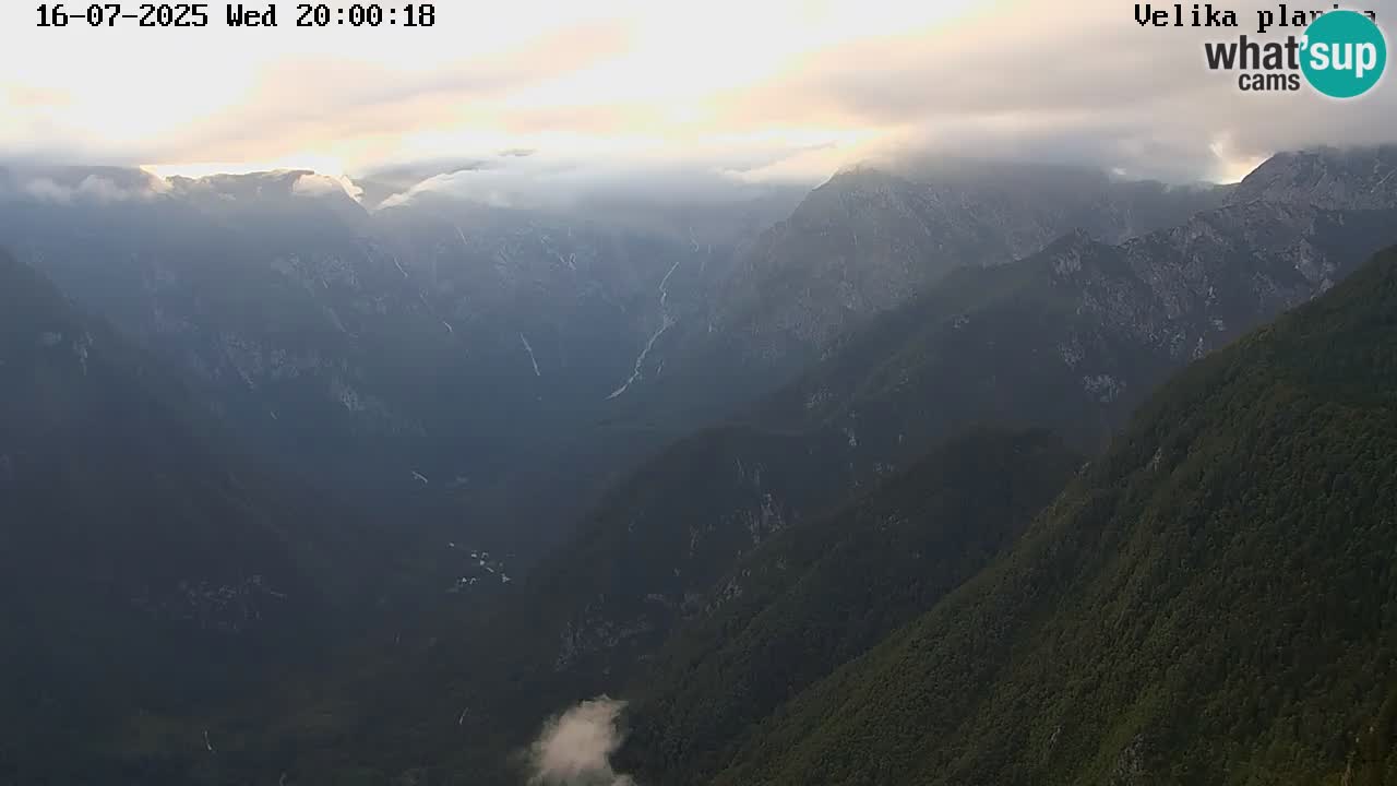 Valle Kamniška Bistrica | webcam Velika Planina