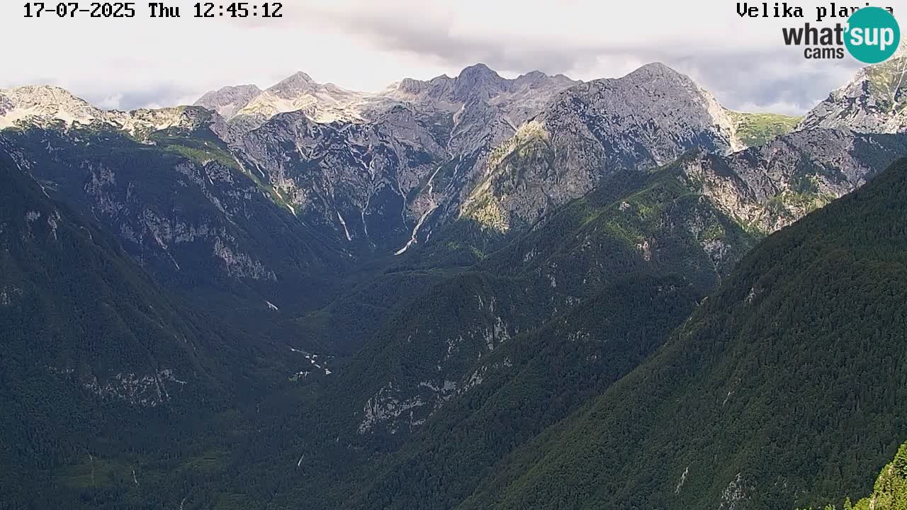 Valle Kamniška Bistrica | Webcam Velika Planina