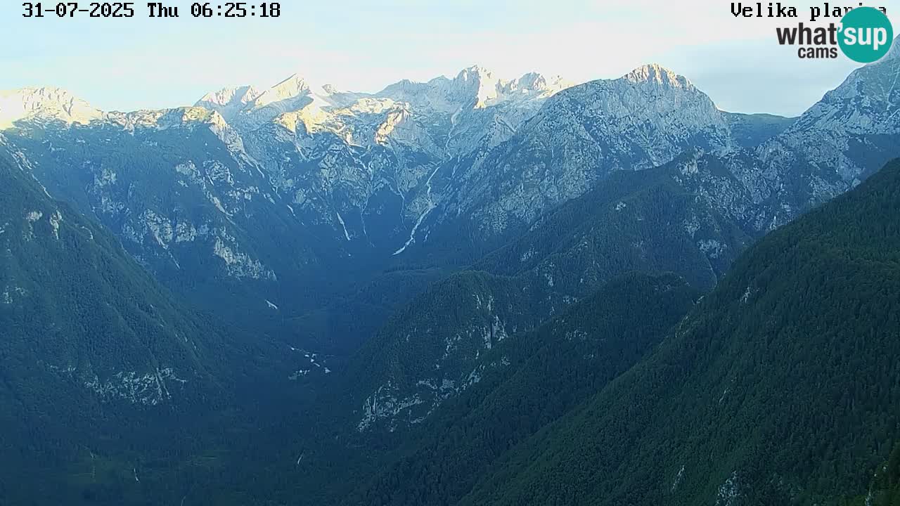 Valley Kamniške Bistrice | Webcam live Velika Planina