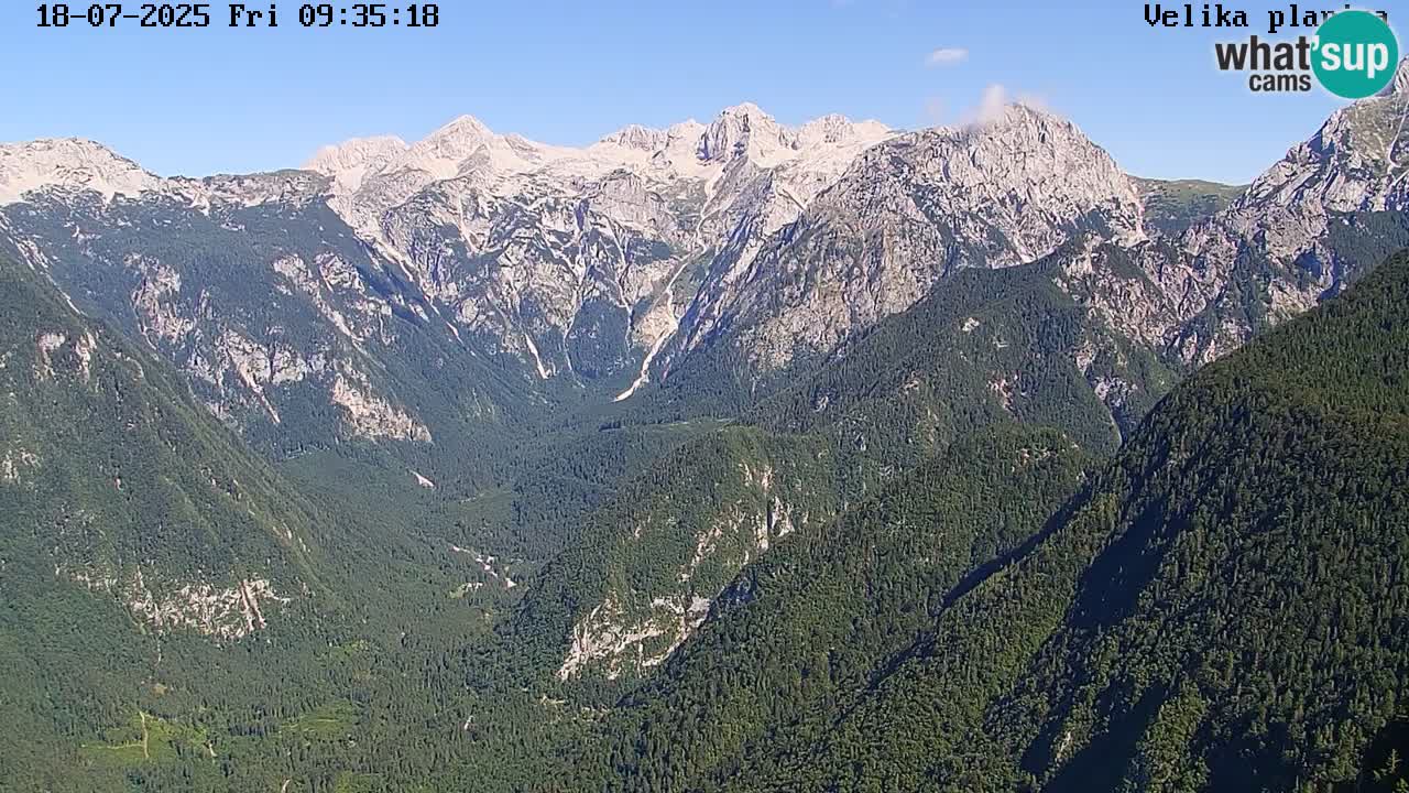 Valle Kamniška Bistrica | Webcam Velika Planina