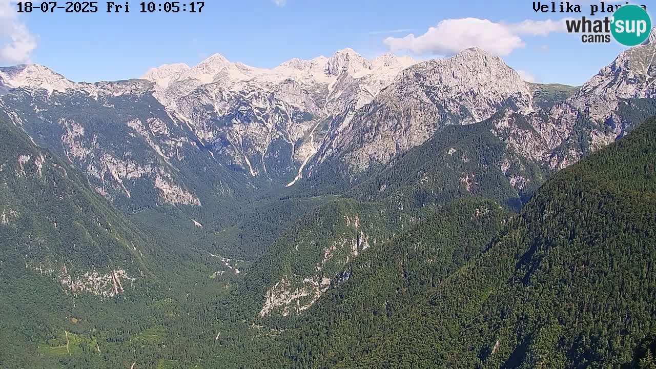 Valle Kamniška Bistrica | webcam Velika Planina