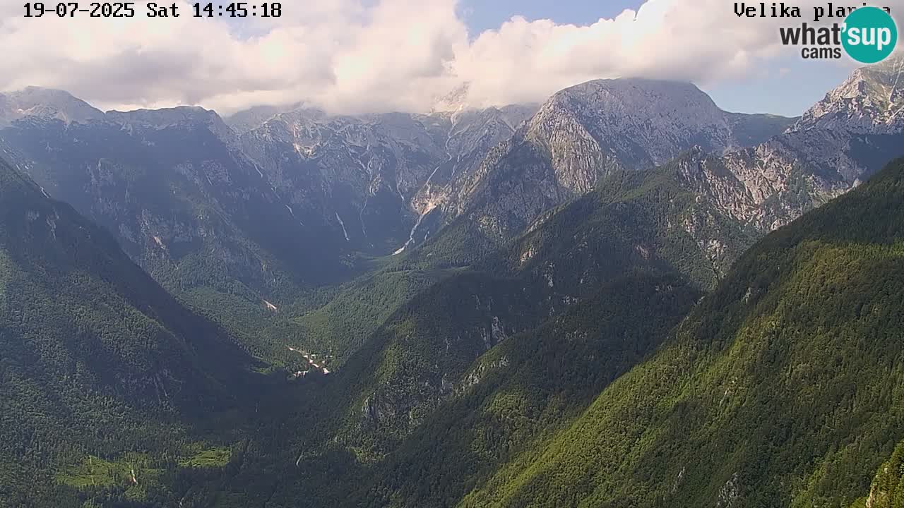 Dolina Kamniške Bistrice | Spletna kamera Velika Planina