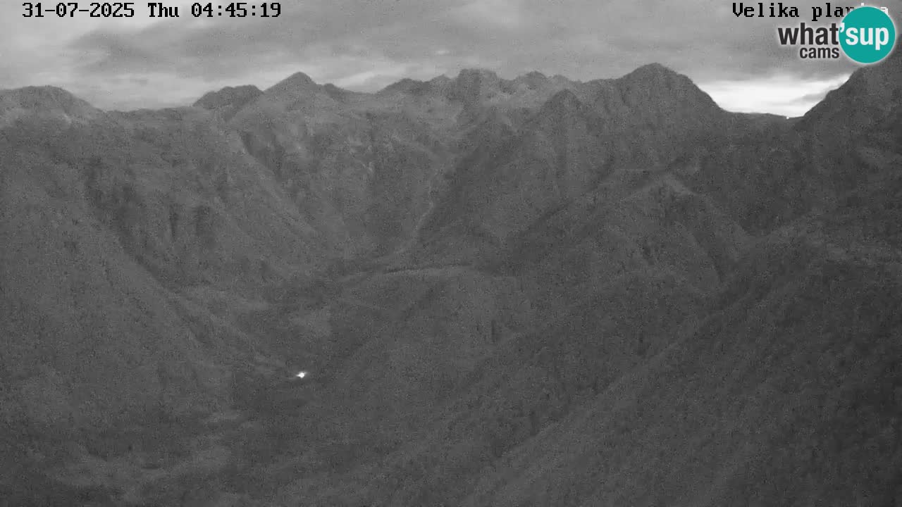 Valle Kamniška Bistrica | webcam Velika Planina