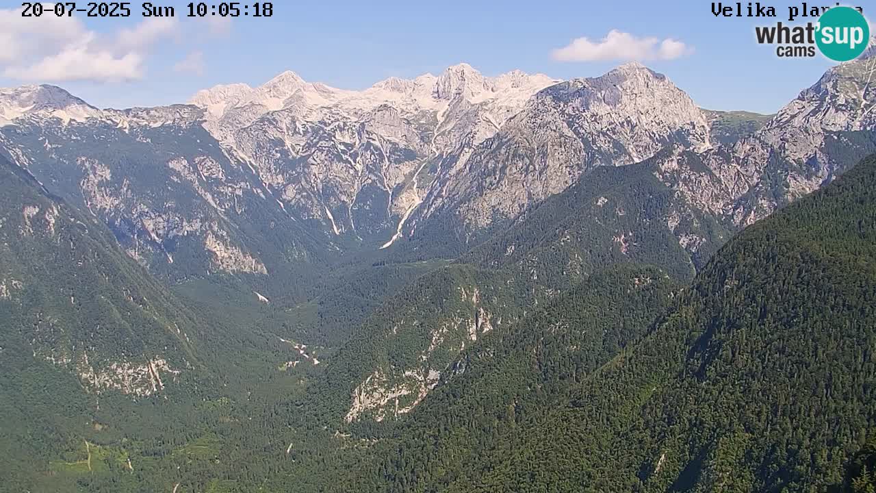 Valley Kamniške Bistrice | Webcam live Velika Planina