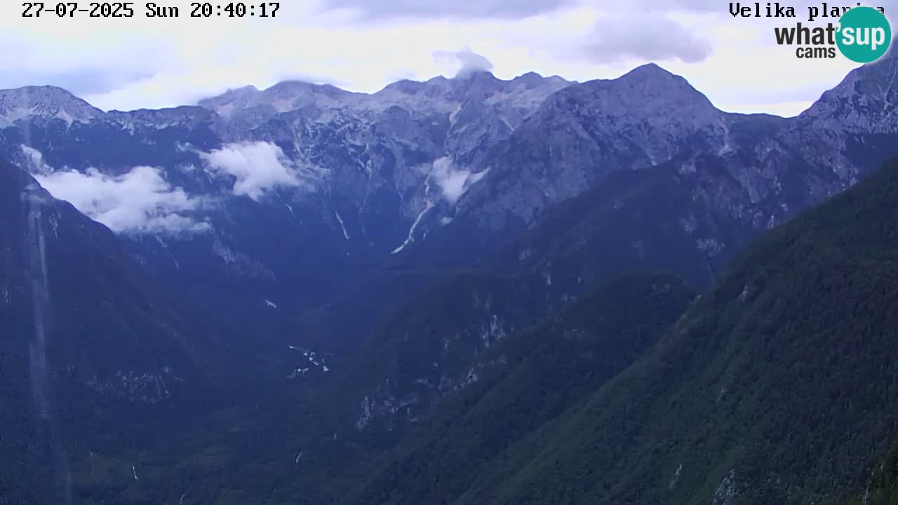 Dolina Kamniške Bistrice | Spletna kamera Velika Planina