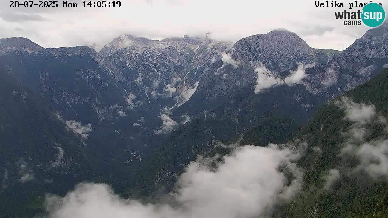 Valle Kamniška Bistrica | Webcam Velika Planina