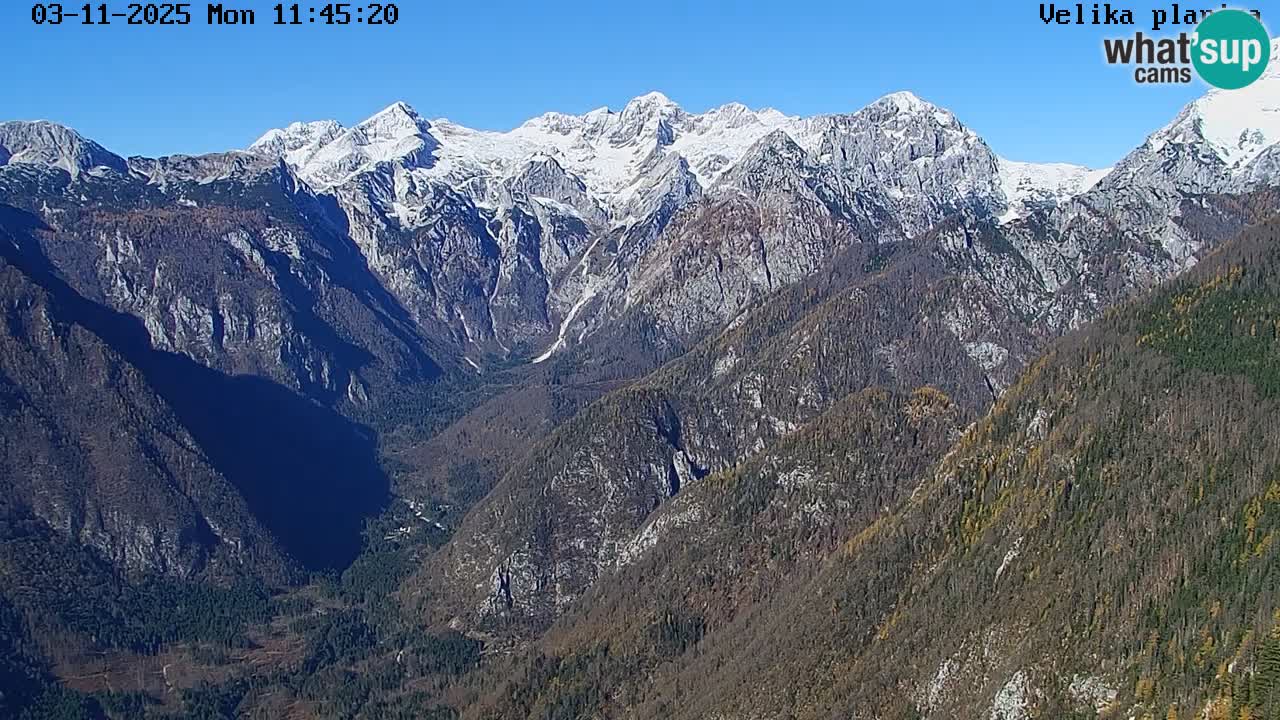 Dolina Kamniške Bistrice | Velika Planina web kamera