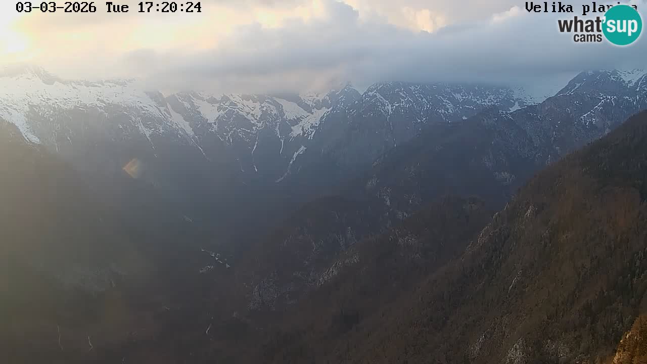 Vallée Kamniška Bistrica | webcam Velika Planina