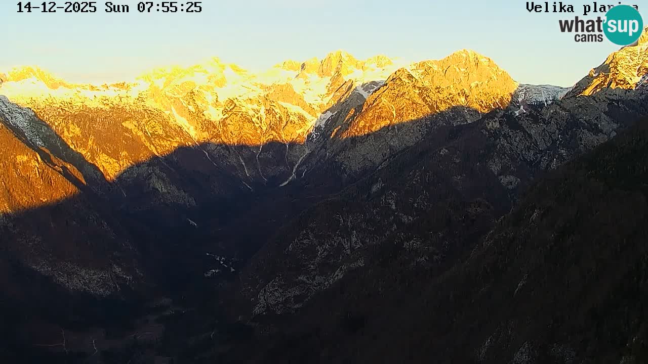 Vallée Kamniška Bistrica | webcam Velika Planina