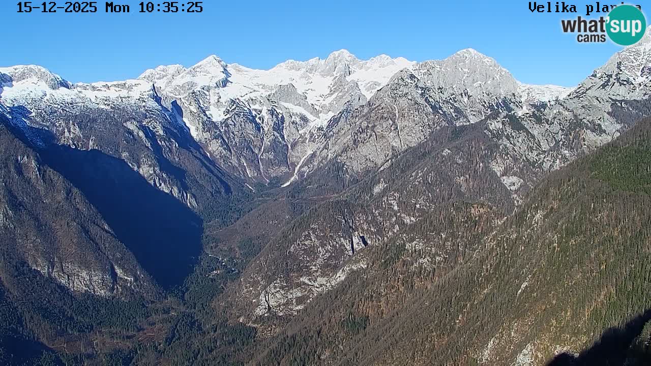 Dolina Kamniške Bistrice | Spletna kamera Velika Planina