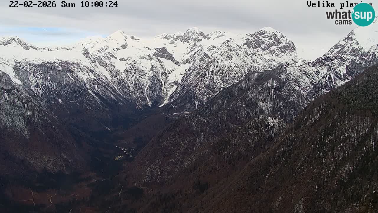 Valle Kamniška Bistrica | webcam Velika Planina