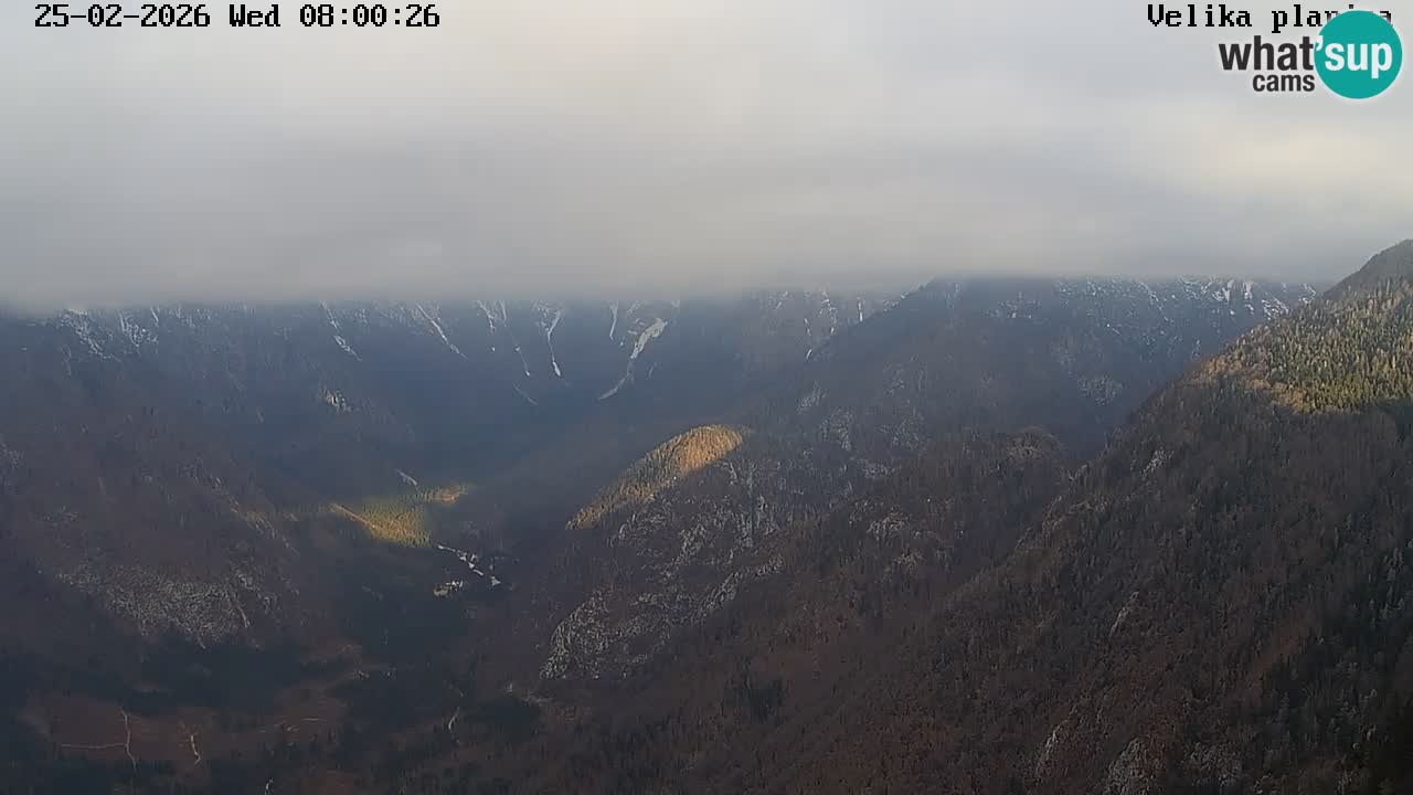 Vallée Kamniška Bistrica | webcam Velika Planina