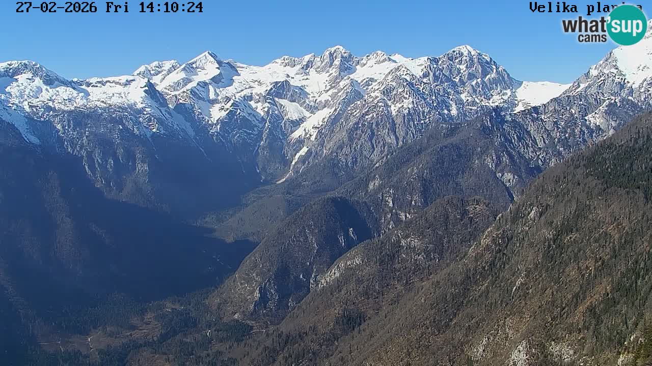 Dolina Kamniške Bistrice | Spletna kamera Velika Planina