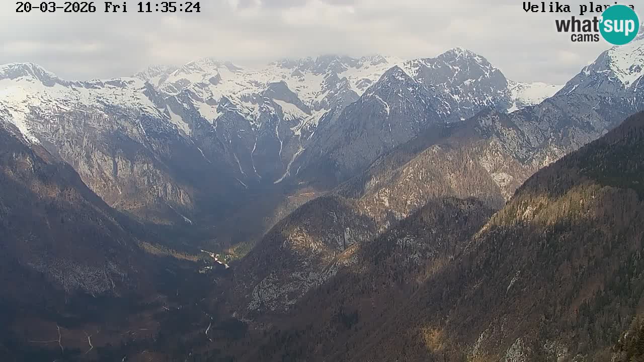 Dolina Kamniške Bistrice | Spletna kamera Velika Planina