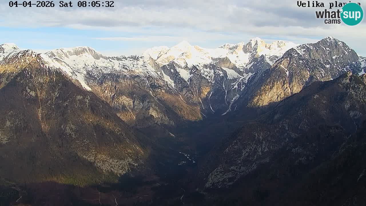 Vallée Kamniška Bistrica | webcam Velika Planina