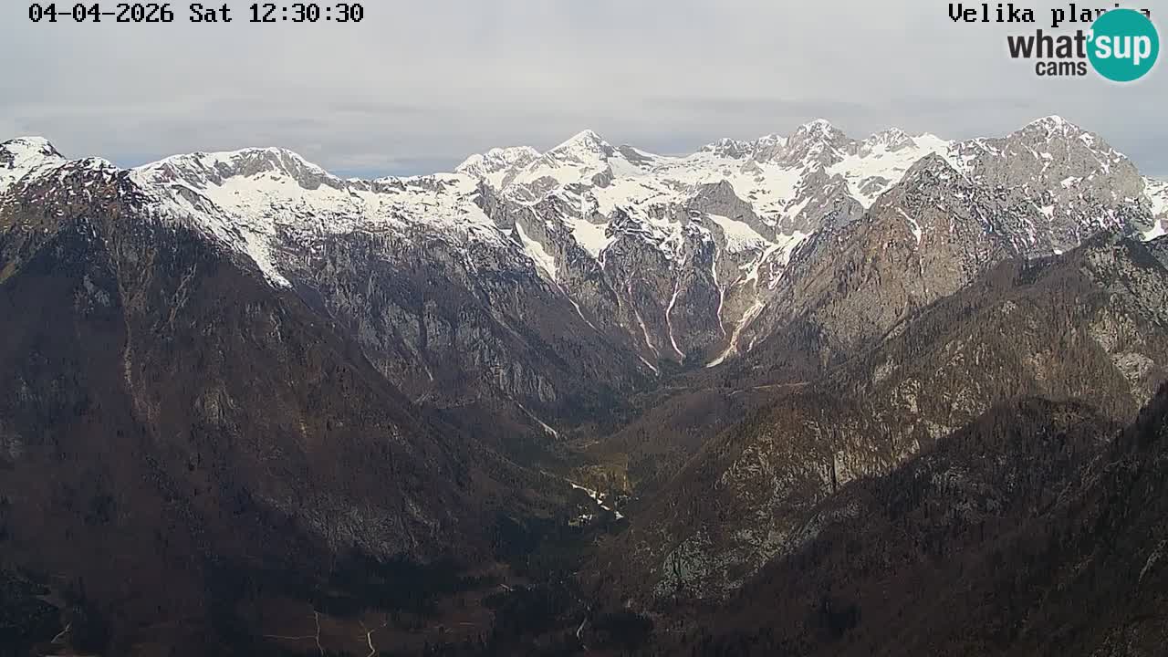 Valle Kamniška Bistrica | webcam Velika Planina