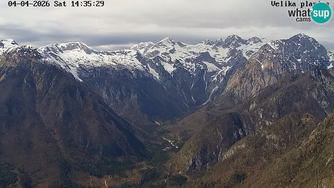 Dolina Kamniške Bistrice | Spletna kamera Velika Planina